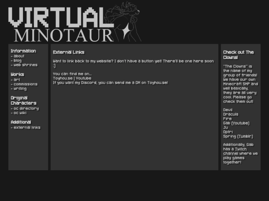 links screenshot