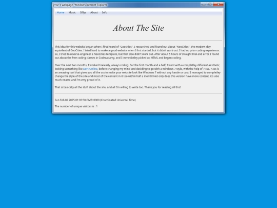 aboutthesite screenshot