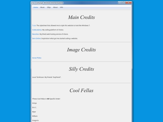 credits screenshot