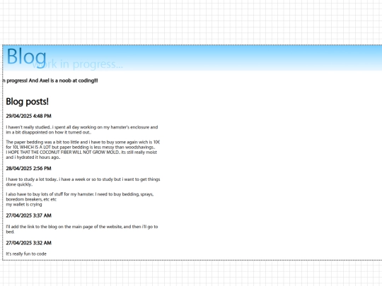 blog screenshot