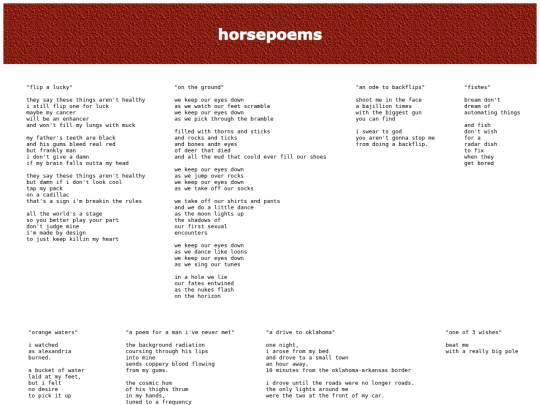 horsepoems screenshot