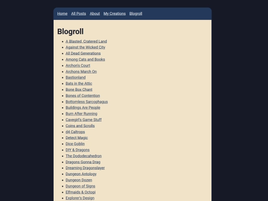 info/blogroll screenshot