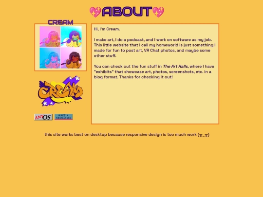 pages/about screenshot