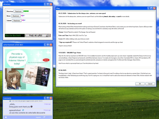 blog screenshot