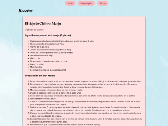 recetas screenshot