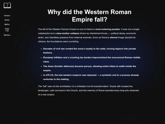 western-rome-fall screenshot