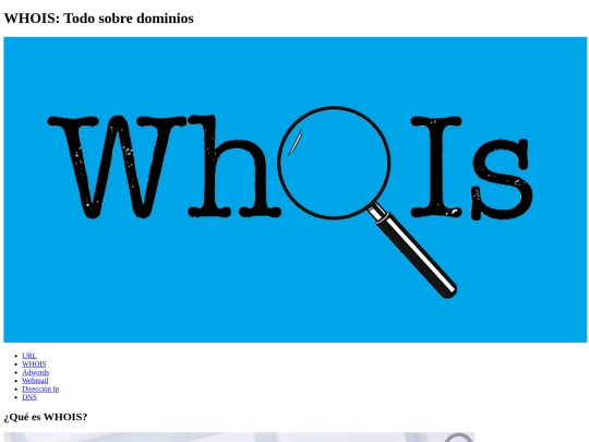 web-colectiva/whois screenshot