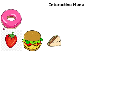 menu screenshot