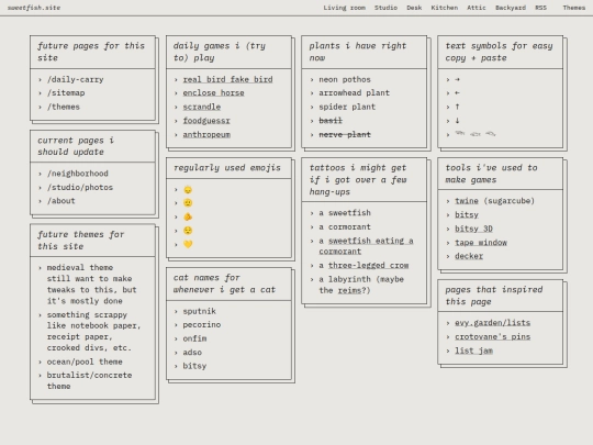 lists screenshot