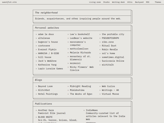 neighborhood screenshot