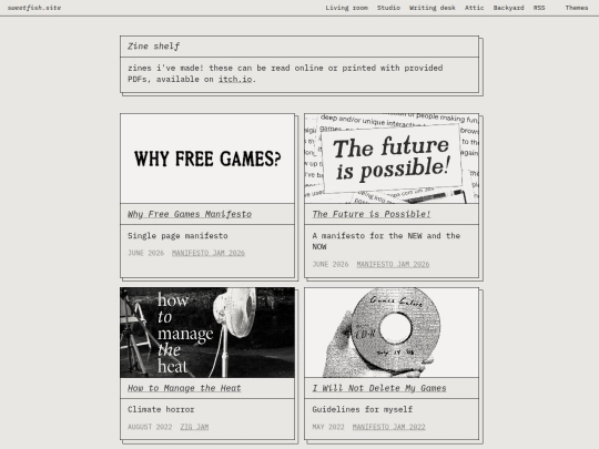 zines screenshot