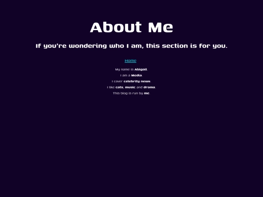 aboutme-wire screenshot