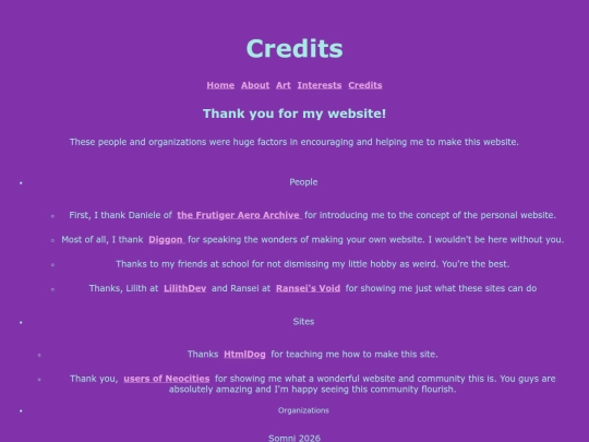 credits screenshot