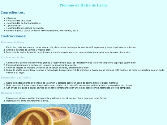 recetario/PiononodeDulcedeLeche screenshot