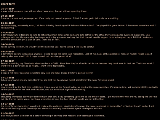 rambling screenshot