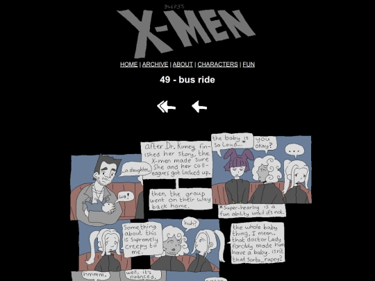 writing/xmen screenshot