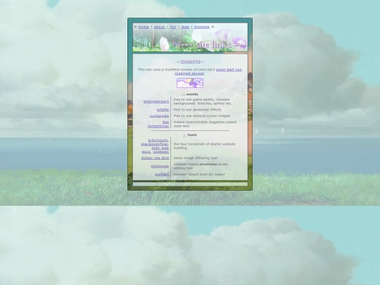 links screenshot