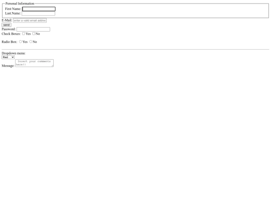 forms screenshot
