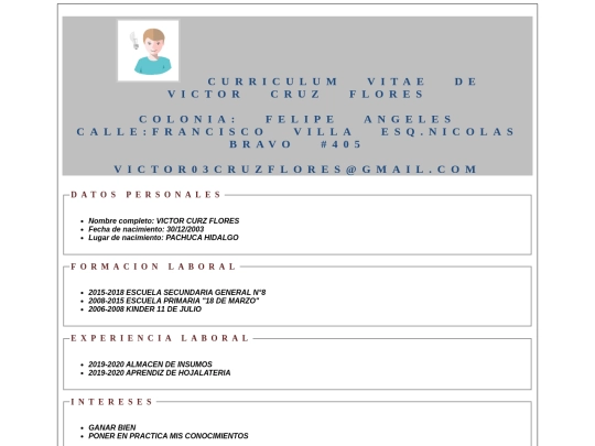 curriculum screenshot
