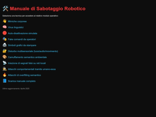 sabotaggio screenshot