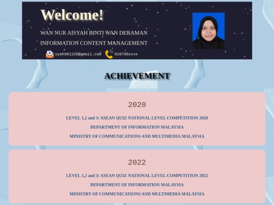 resume/achievement screenshot