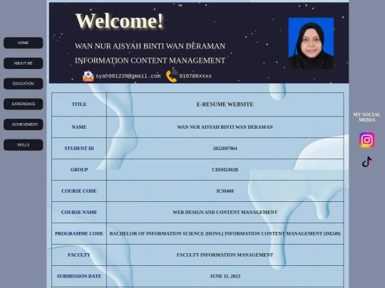 resume screenshot