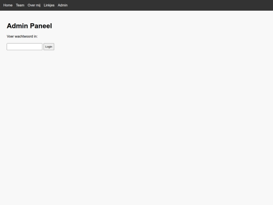 admin screenshot