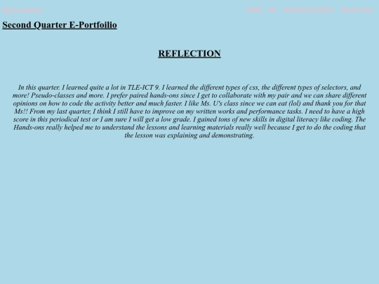 E-Portfolio/reflection2 screenshot