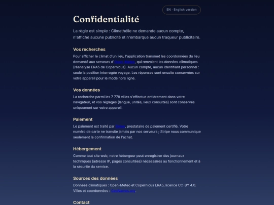 confidentialite screenshot