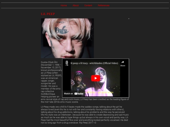 Project/lilpeep screenshot