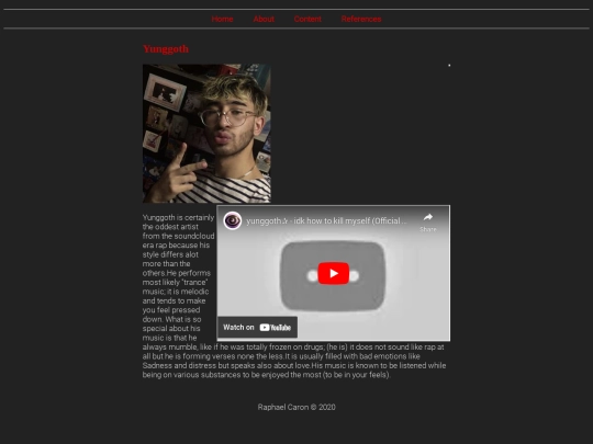 Project/yunggoth screenshot