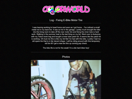 log/fixing-tire screenshot