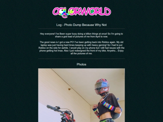 log/photo-dump screenshot