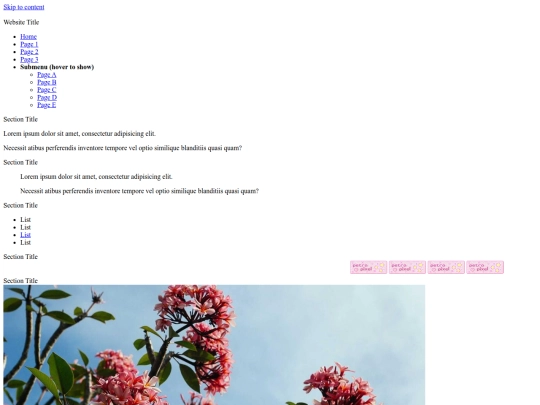 pages screenshot