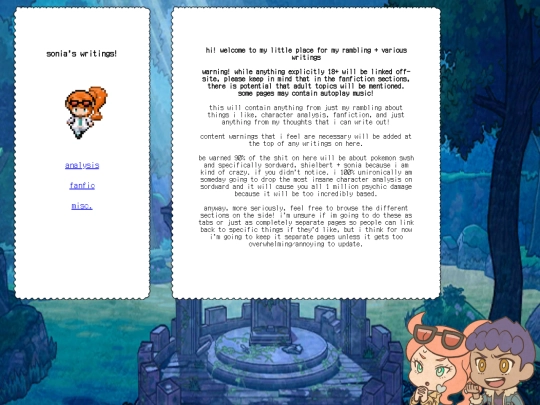 writings screenshot