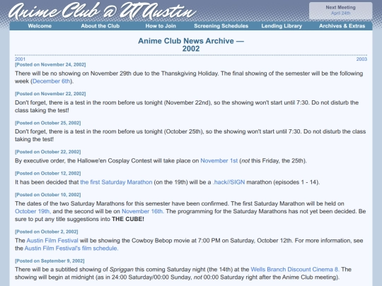 archives/news/2002 screenshot