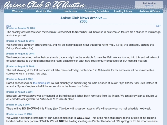 archives/news/2006 screenshot