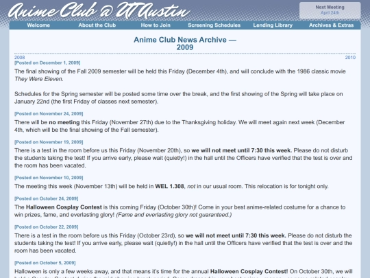 archives/news/2009 screenshot