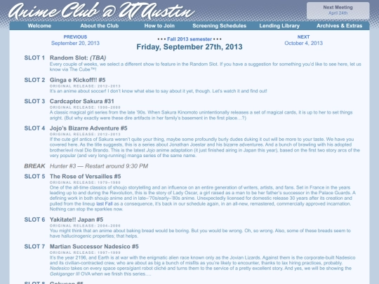 schedule/20130927 screenshot