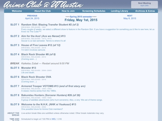 schedule/20150501 screenshot