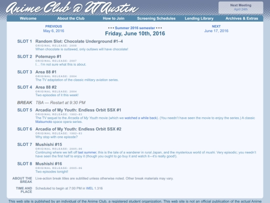 schedule/20160610 screenshot