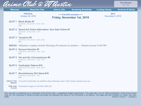 schedule/20191101 screenshot
