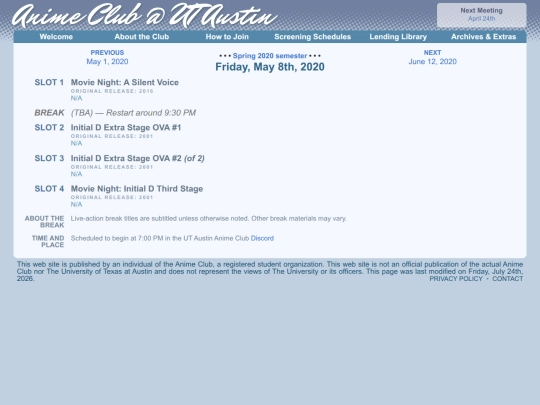 schedule/20200508 screenshot