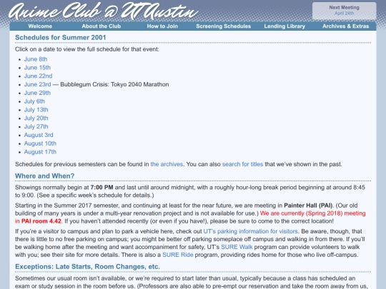 semester/2001/summer screenshot