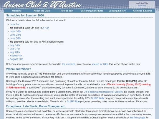 semester/2006/summer screenshot