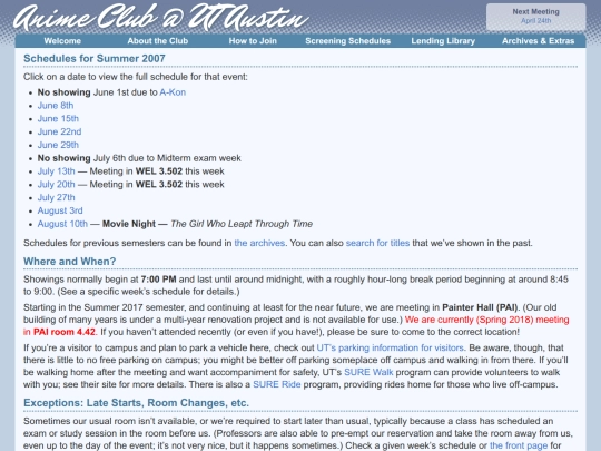 semester/2007/summer screenshot