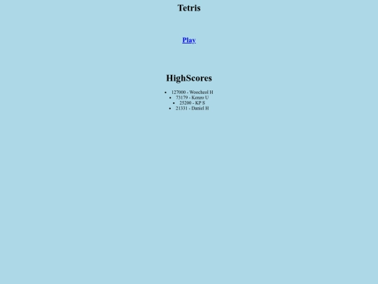 tetris screenshot