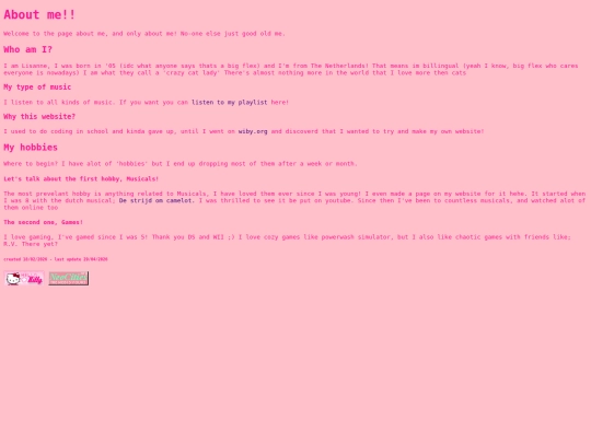 AboutMe screenshot