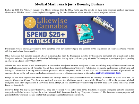 Edibledispensary screenshot