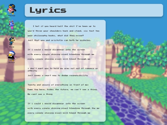 lyrics screenshot